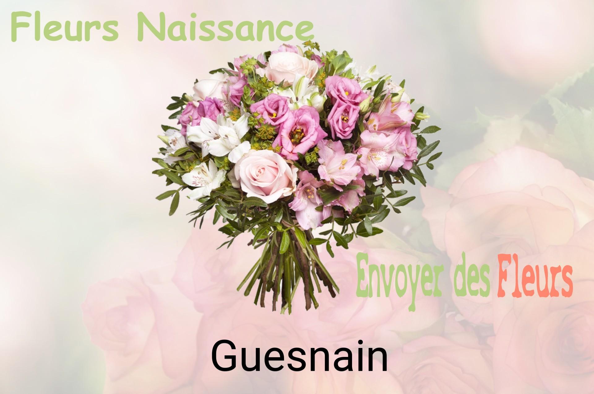 Bouquet de fleurs de naissance livré à Guesnain
